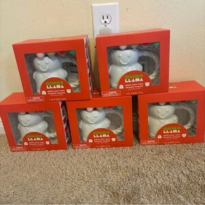 Set 5 Mondo Llama Paint Your Own Ceramic Mug Kit Gingerbread Craft Kids Family